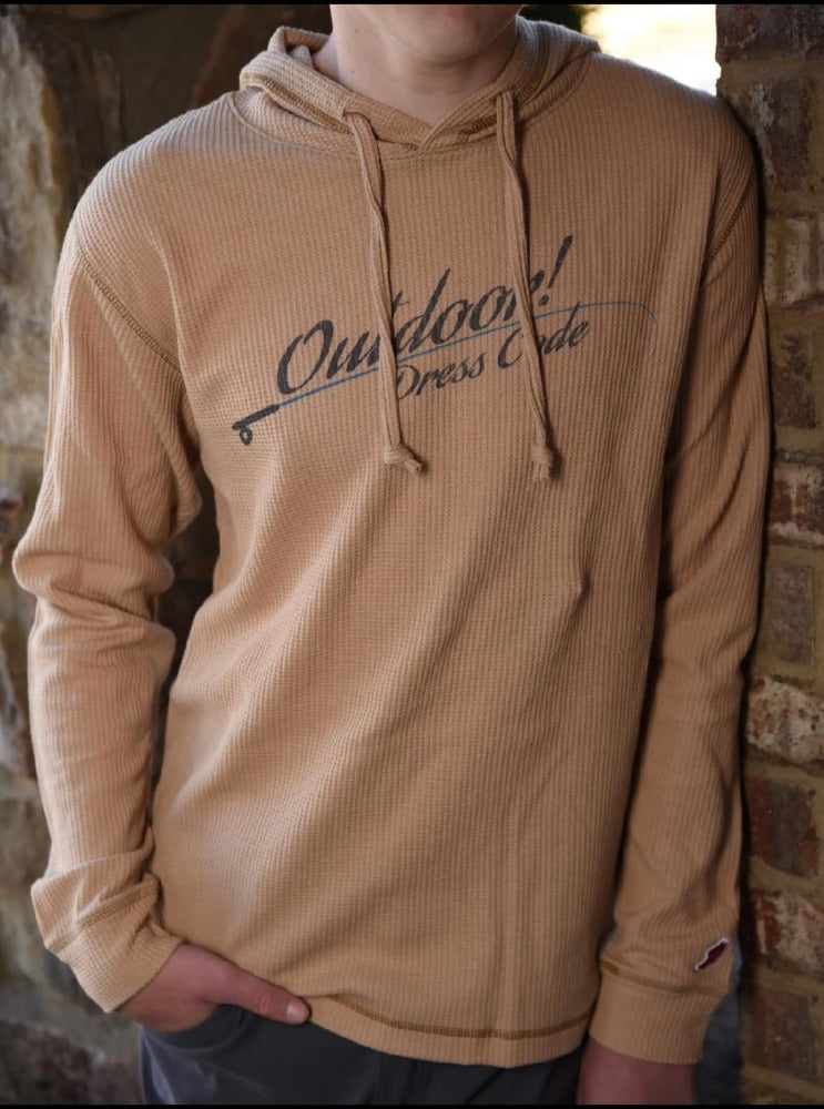 Waffle Pullover Hoody - Men